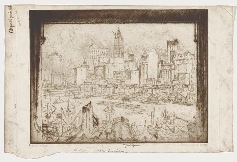 Out of My Brooklyn Window — Joseph Pennell