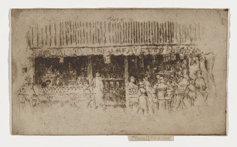 Brasserie Lafayette — Joseph Pennell