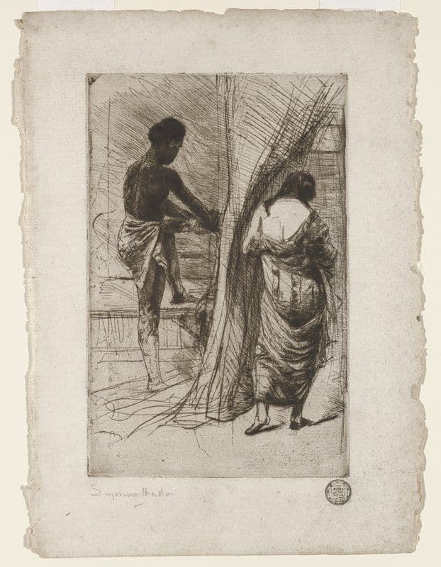 The Turkish Bath - With Two Figures — Francis Seymour Haden