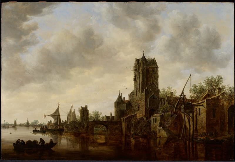 River Landscape with the Pellecussen Gate near Utrecht — Jan van Goyen