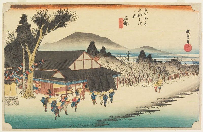 Ishibe, Megawa no sato — Andō Hiroshige