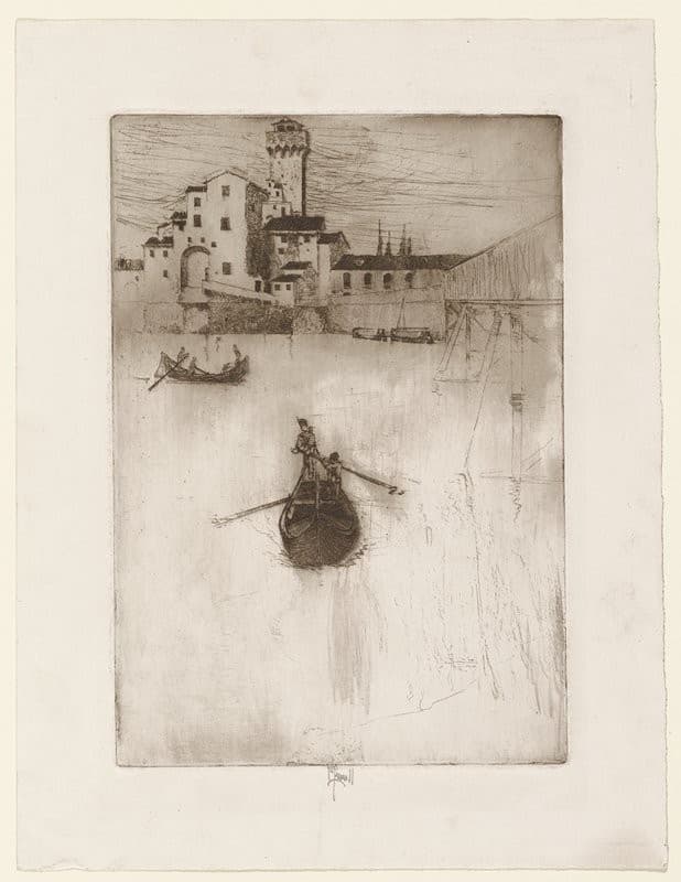 The Old Arsenal, Pisa — Joseph Pennell