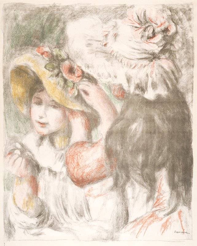 The Hat Pin — Pierre-Auguste Renoir