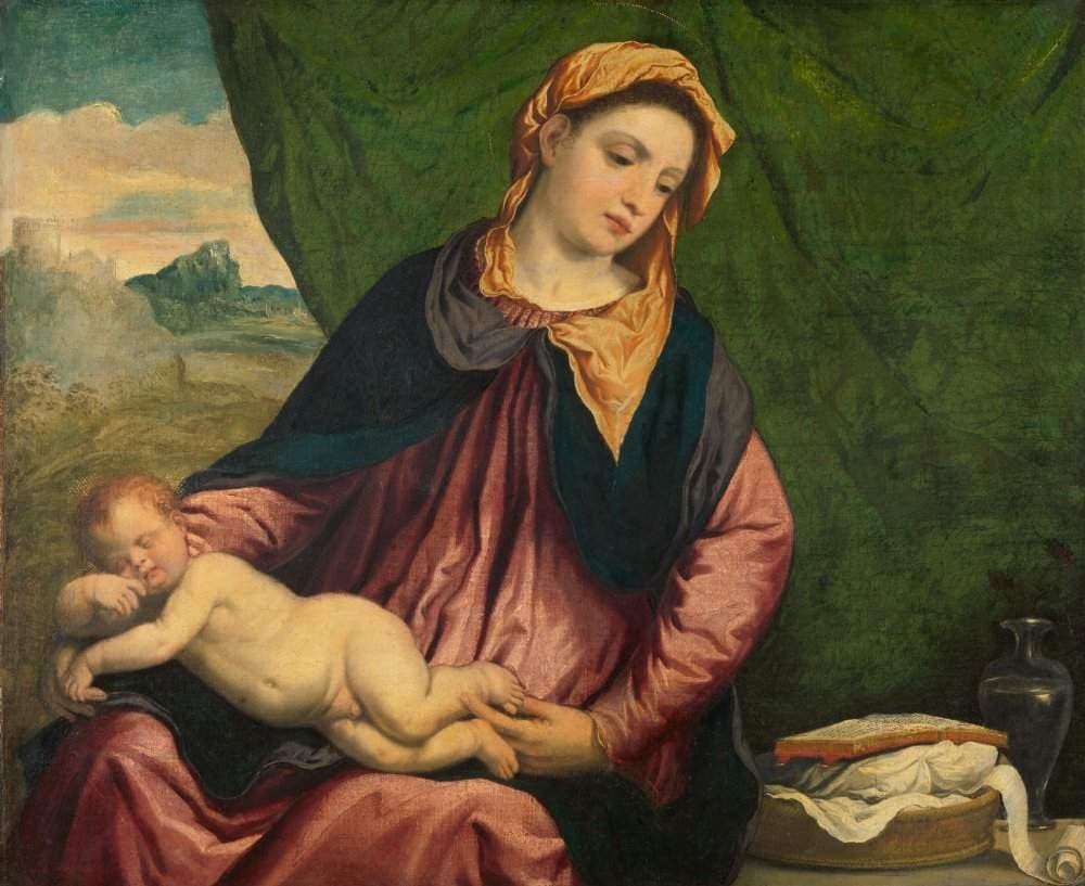 Madonna with Sleeping Child — Paris Bordone