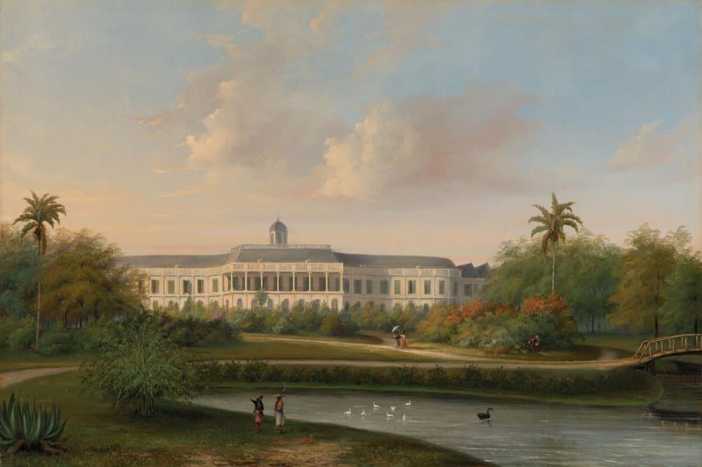 Rear View of Buitenzorg Palace before the Earthquake of 10 October 1834 — Willem Troost
