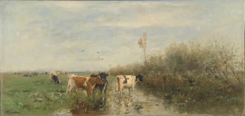 Cows in a Soggy Meadow — Willem Maris