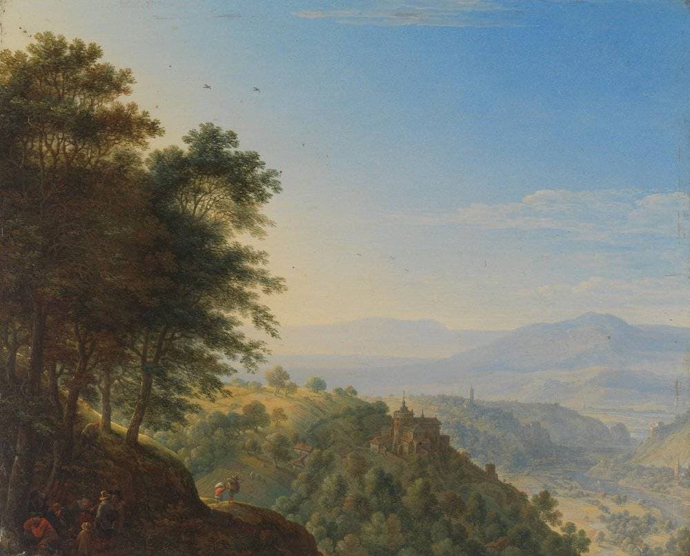 Rhine Landscape near Boppard — Herman Saftleven