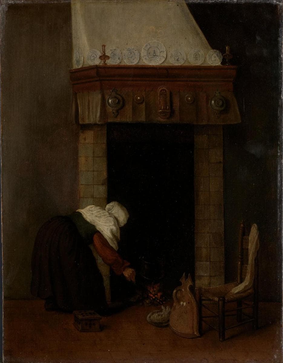 Woman at the Hearth — Jacobus Vrel