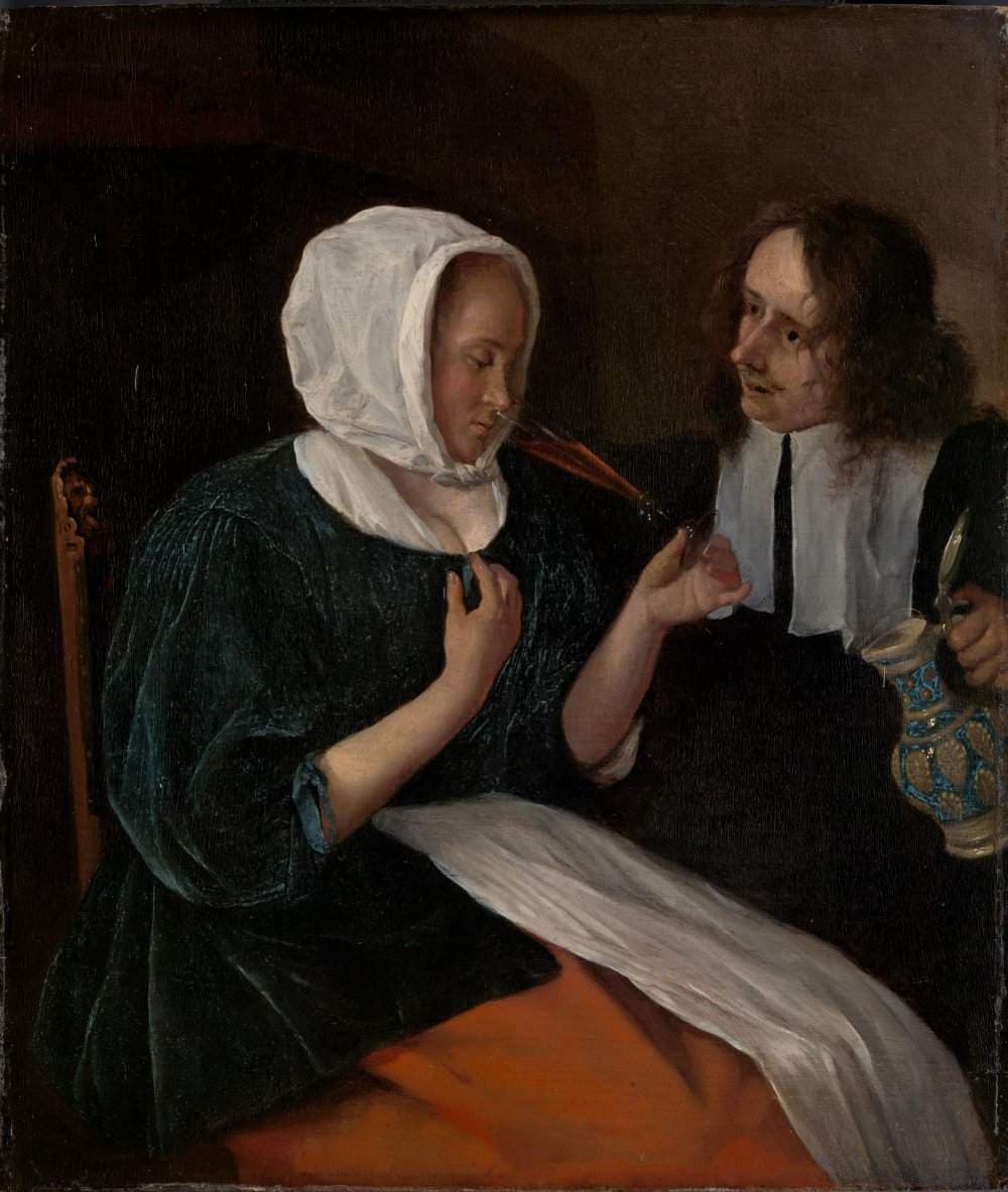 A couple drinking — Jan Steen