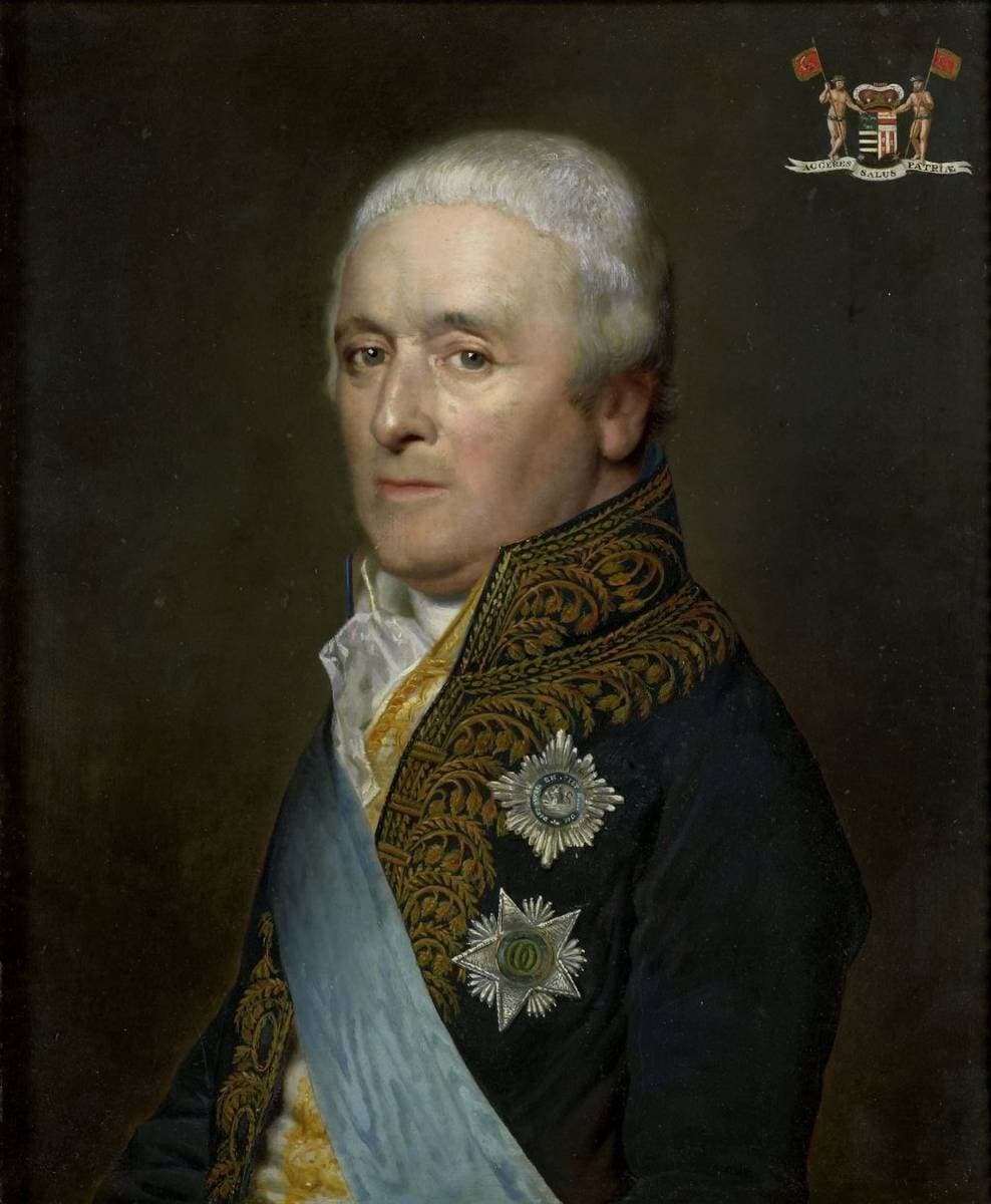 Adriaen Pieter Twent (1745-1816), Count of Rosenburg, Minister of Inland Waters, Minister of the Interior and Chamberlain to King Louis Napoleon — Willem Bartel van der Kooi
