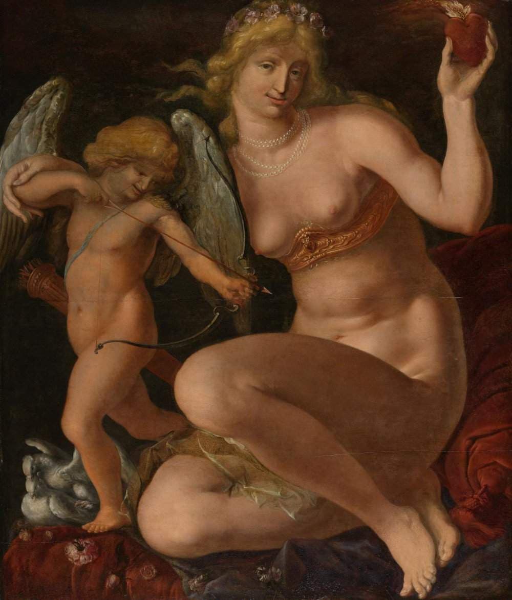 Venus and Amor — Jacques de Gheyn II