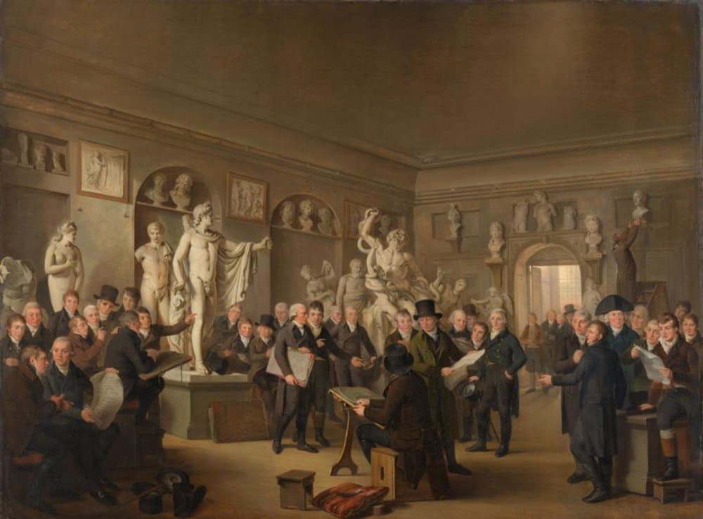 De beeldenzaal van de Maatschappij Felix Meritis — Adriaan de Lelie
