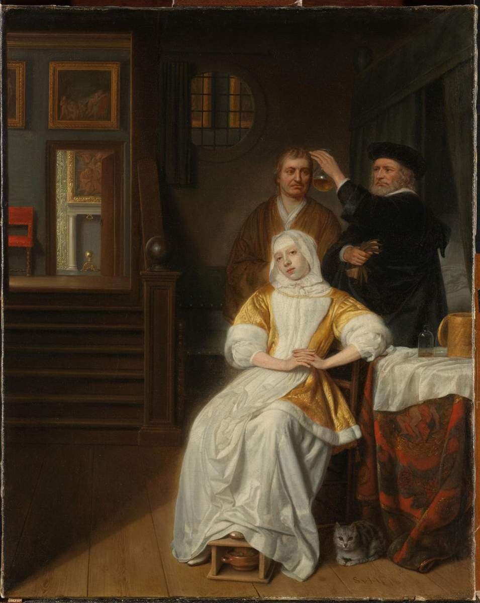 'The Anemic Lady' — Samuel Dirksz van Hoogstraten