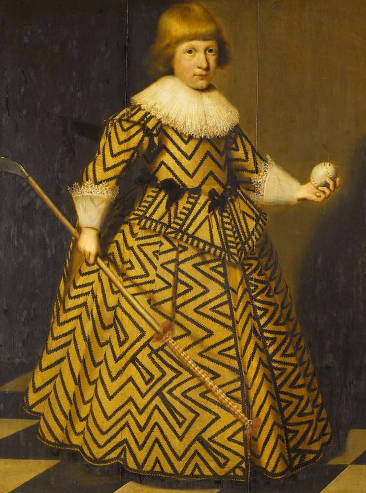 Portrait of a Boy with a Kolf Club — Wybrand de Geest