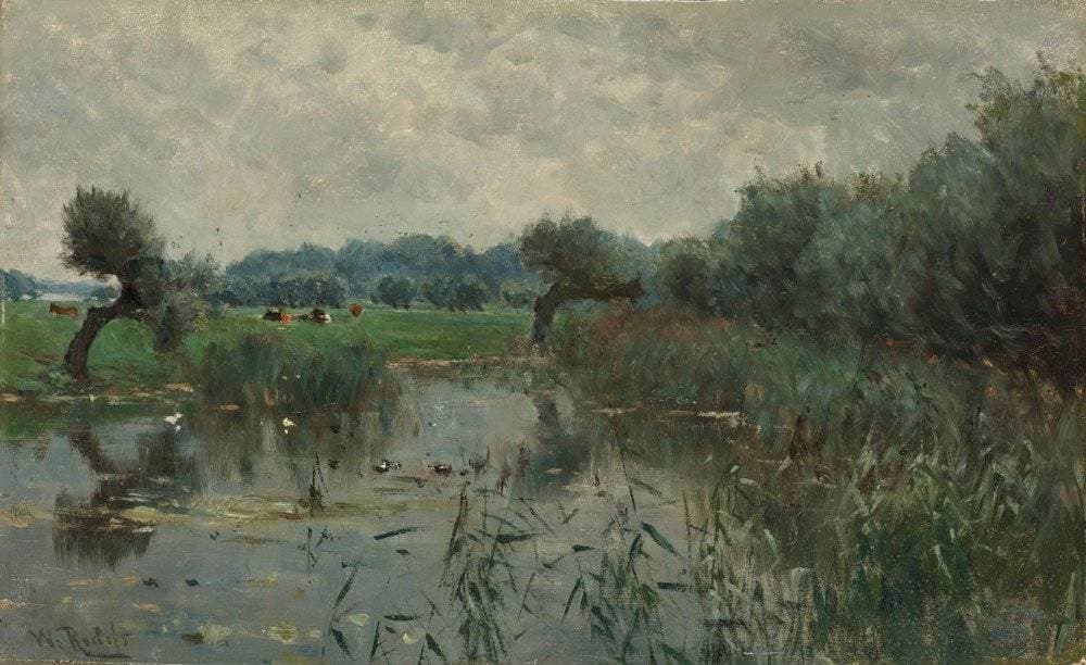 Water Meadows on the River IJssel — Willem Roelofs (I)