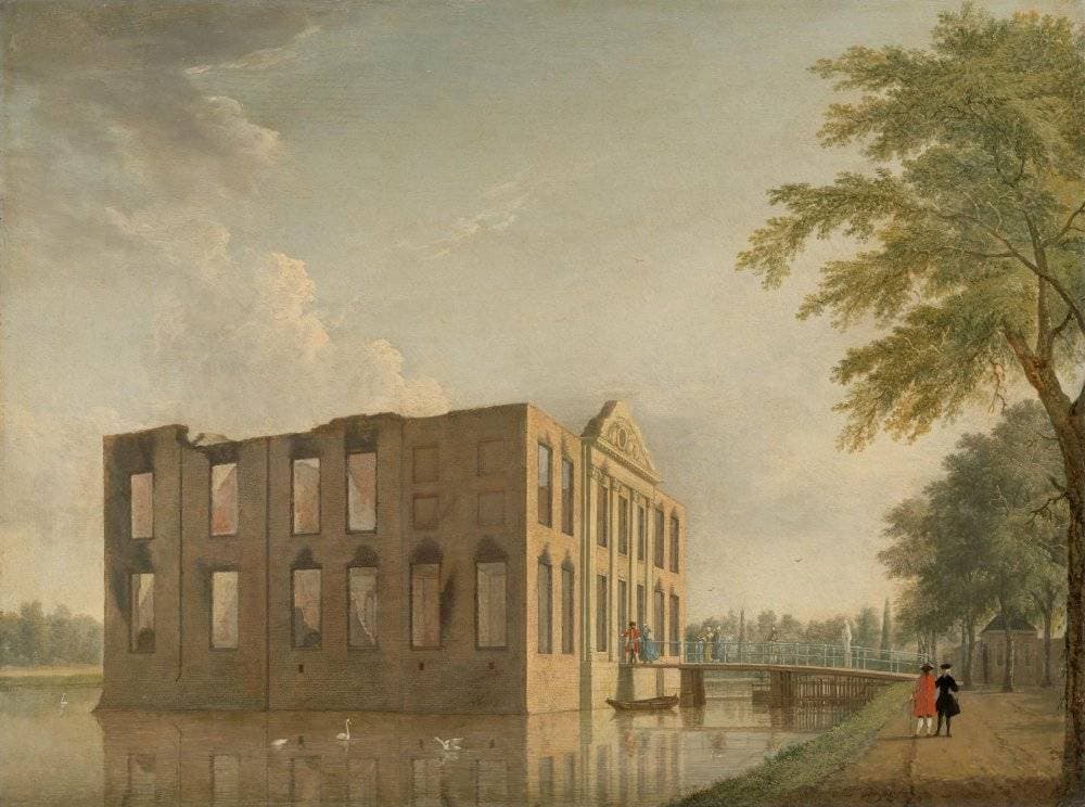 Berckenrode Castle in Heemstede after the Fire — Jan ten Compe
