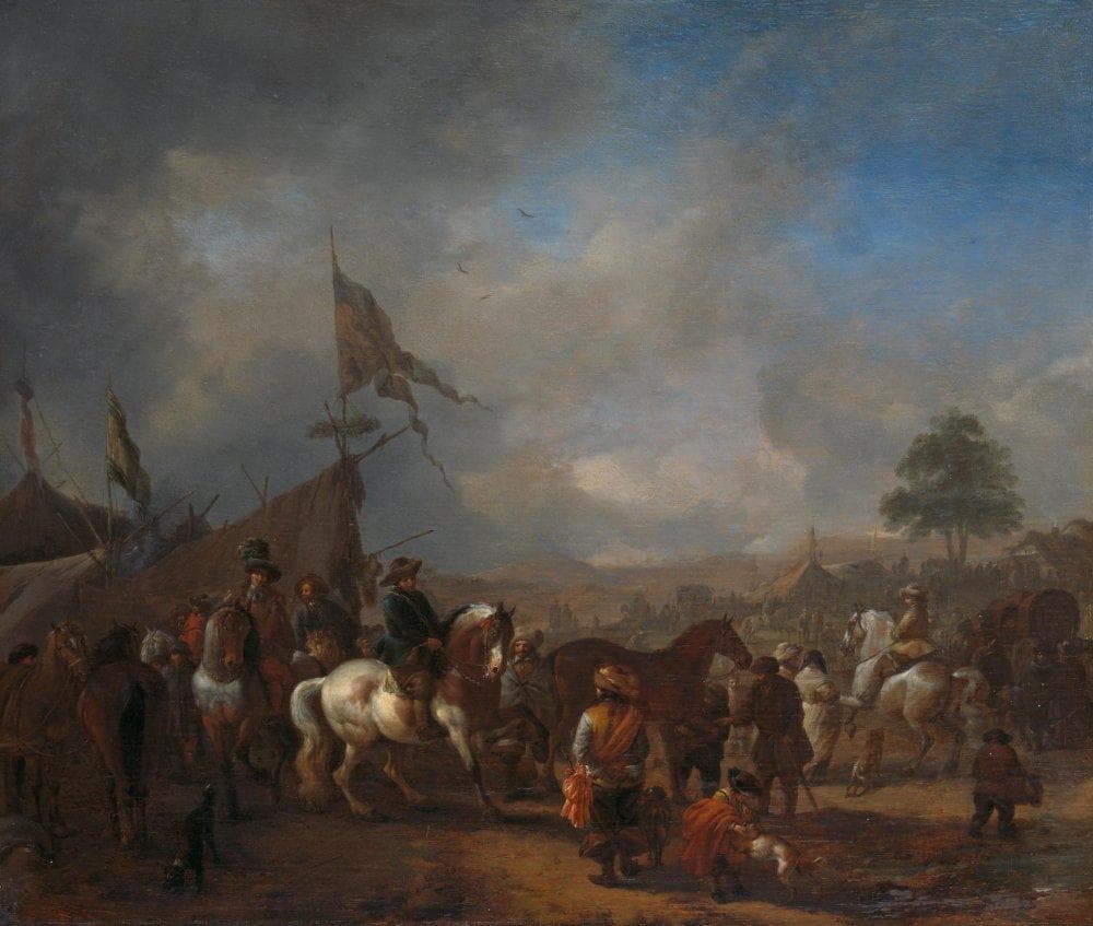A Horse Fair near an Army Camp — Philips Wouwerman