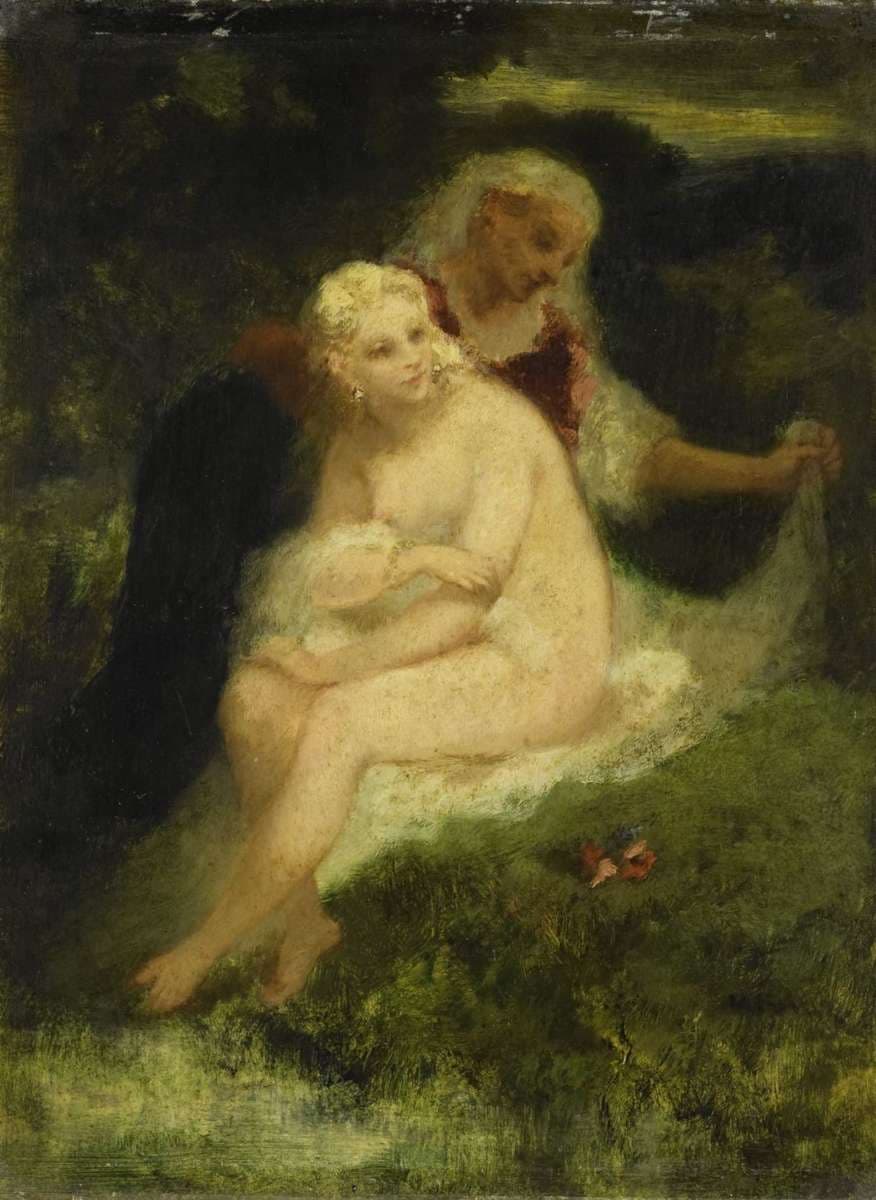 After the Bath — Narcisse Virgilio Díaz