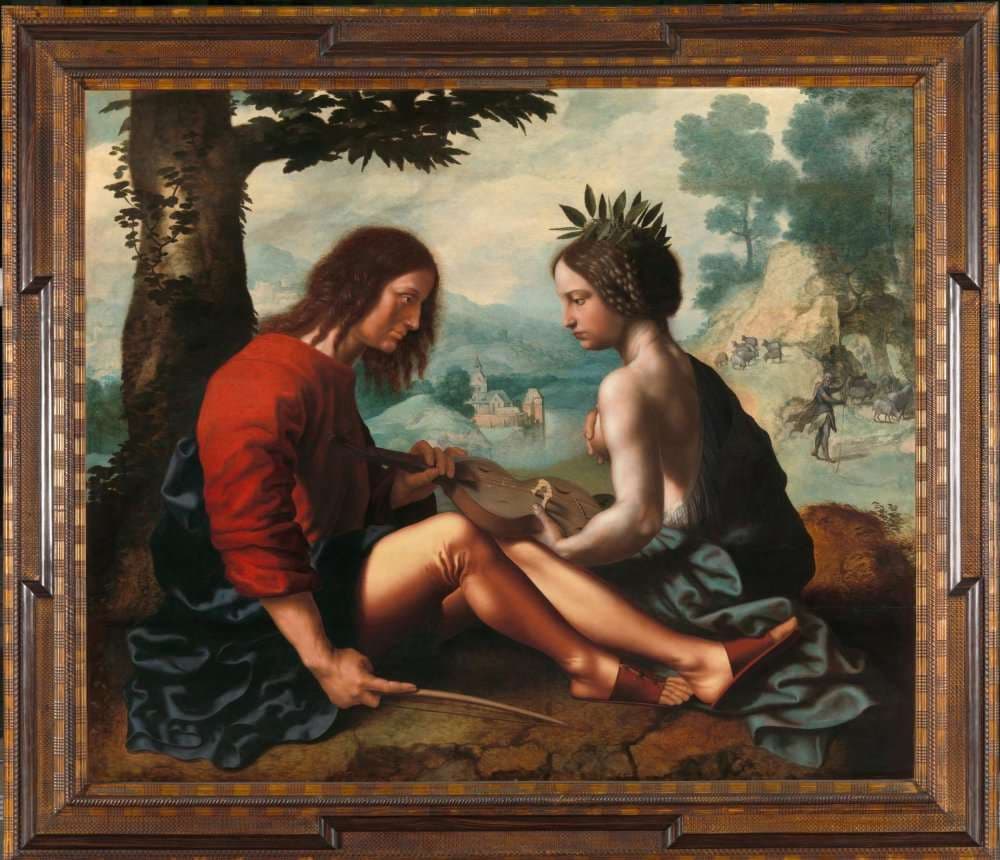 Allegory (Nature as the Nursemaid of Art) — Jan Sanders van Hemessen