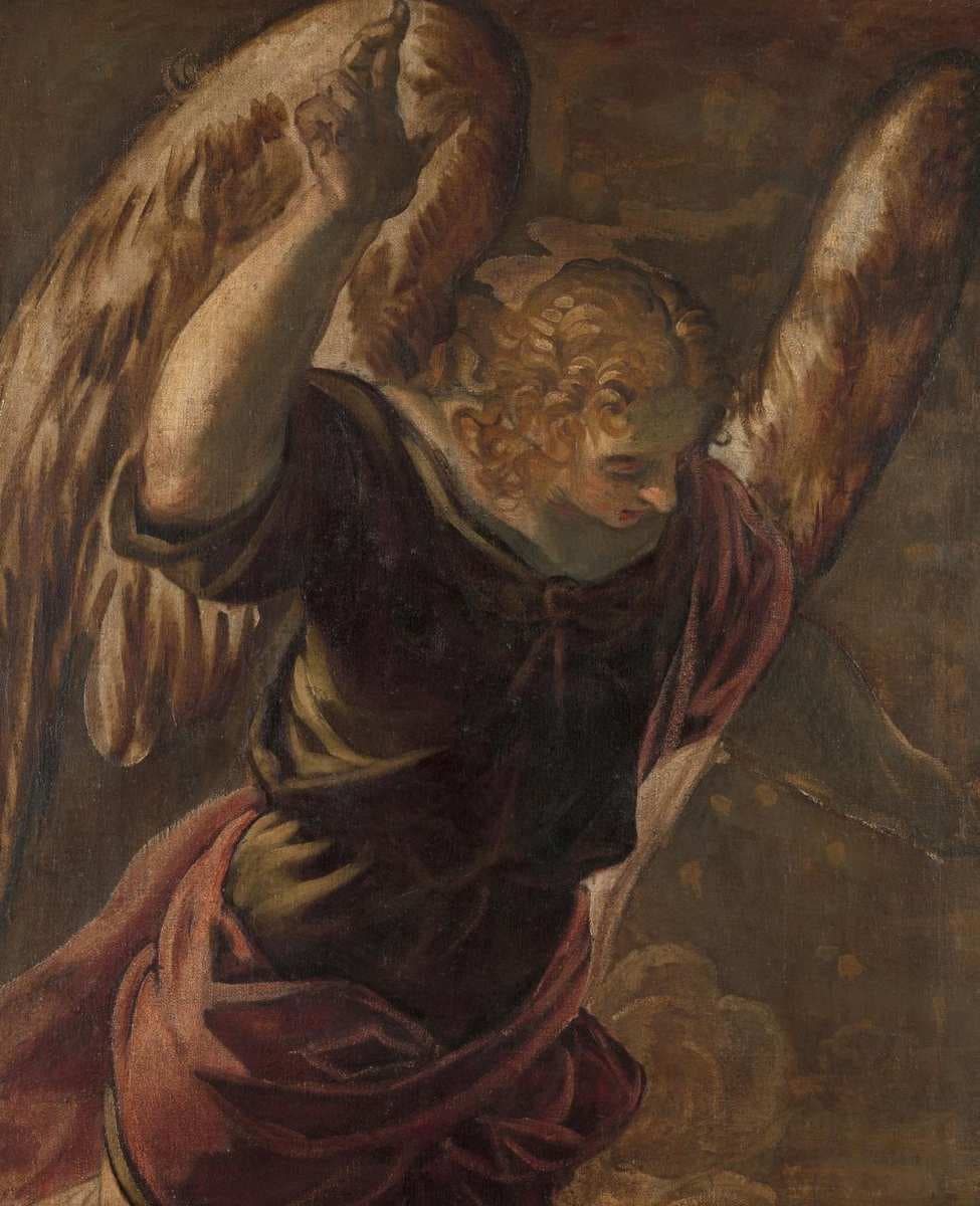 Angel from the Annunciation to the Virgin — Tintoretto
