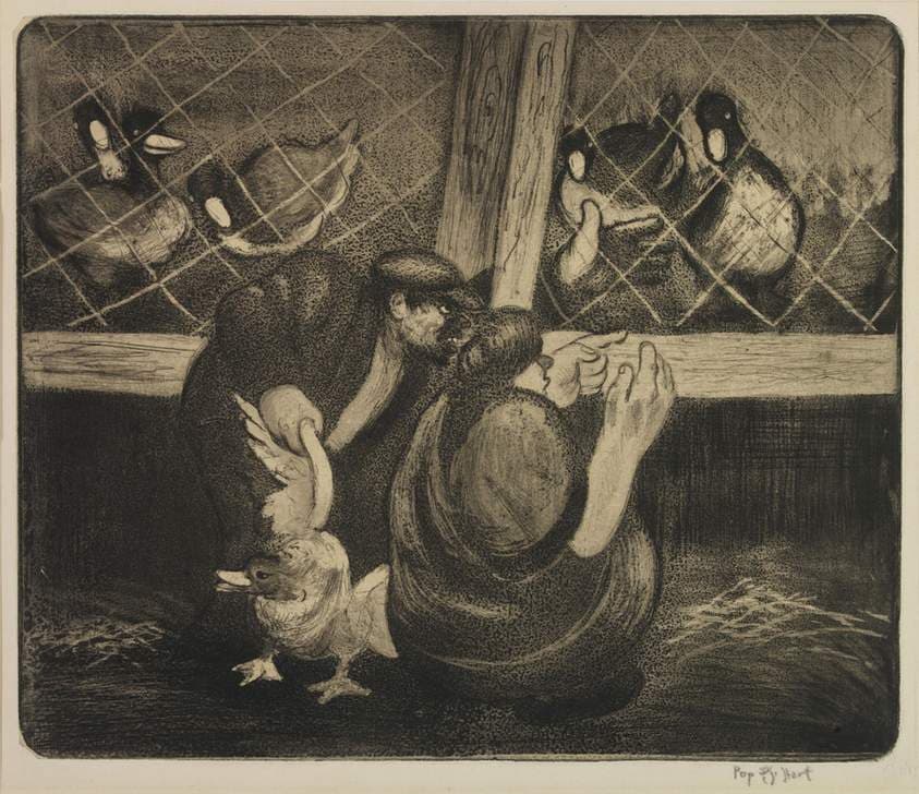 The Poultry Man — George Overbury (Pop) Hart