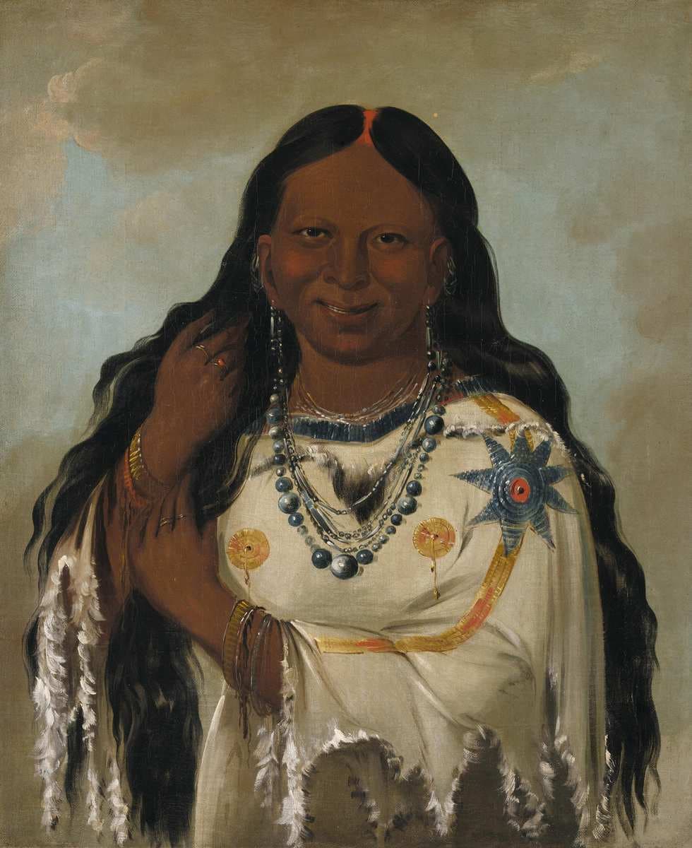 Kay-a-gís-gis, a Young Woman — George Catlin
