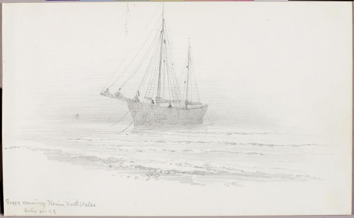 Foggy Morning, Nevin, North Wales — George Elbert Burr