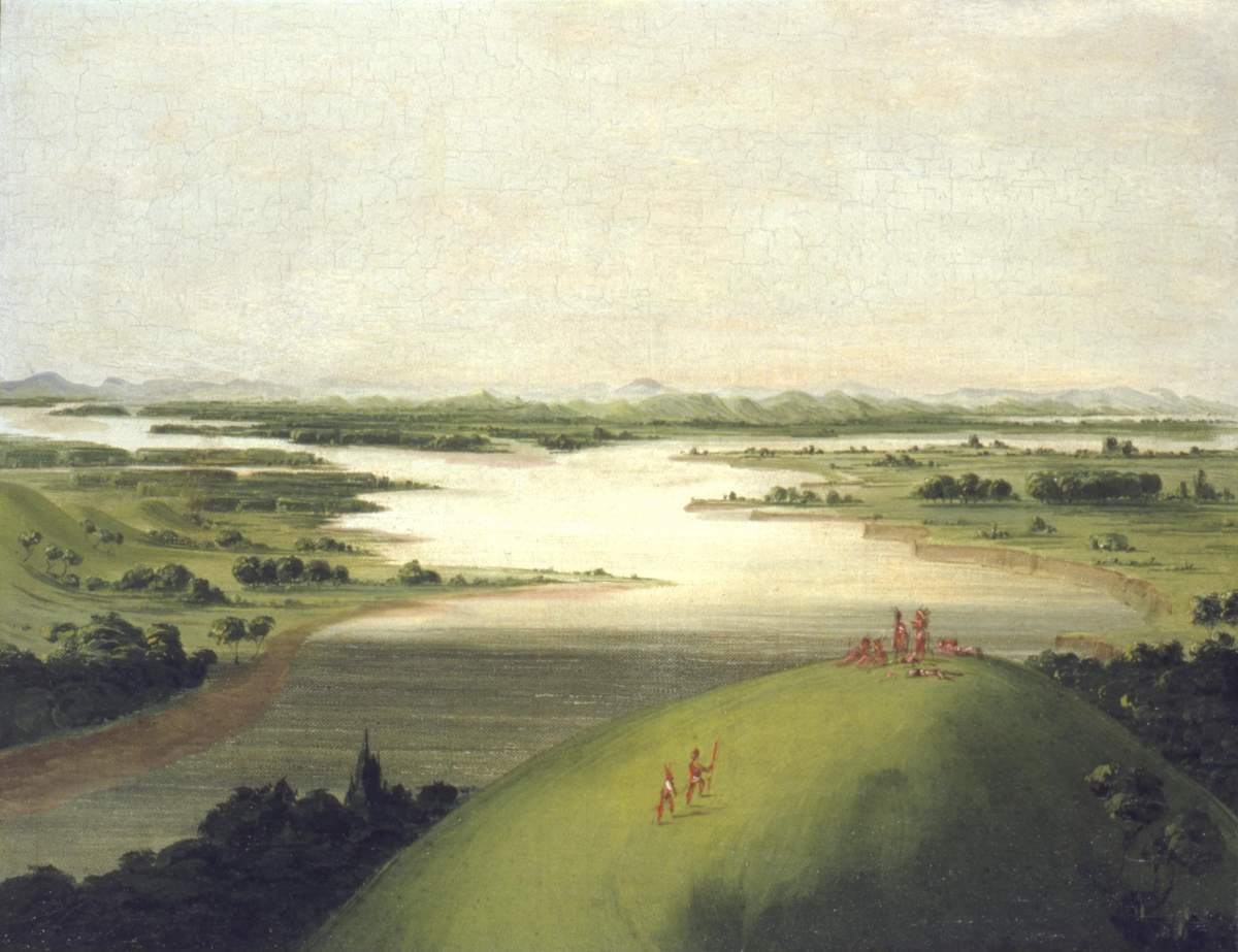 Mouth of the Platte River, 900 Miles above St. Louis — George Catlin