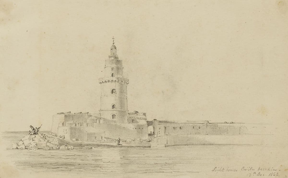 Lighthouse, Civitavecchia — Miner Kilbourne Kellogg