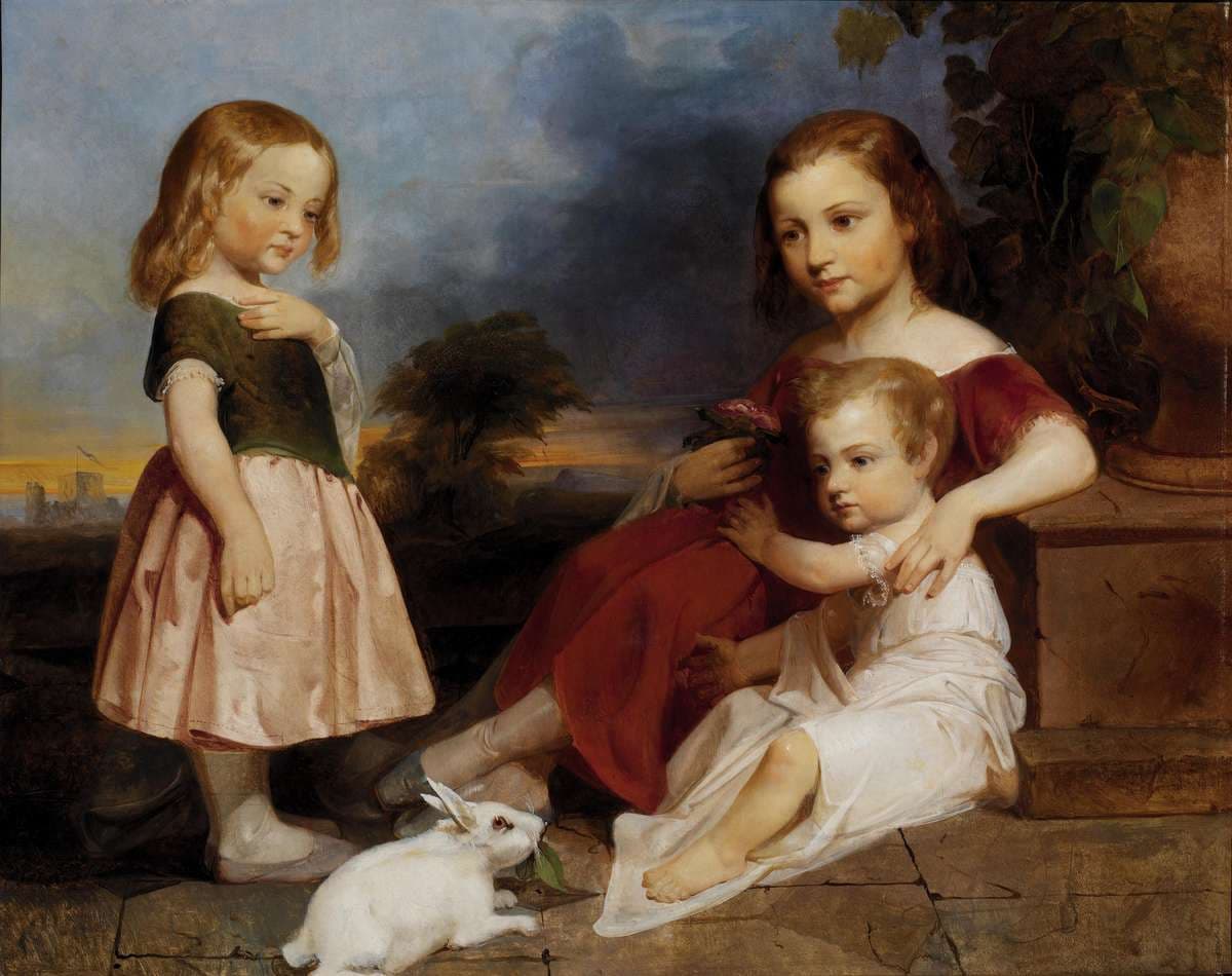 Portrait of the Downer Children — Peter Frederick Rothermel