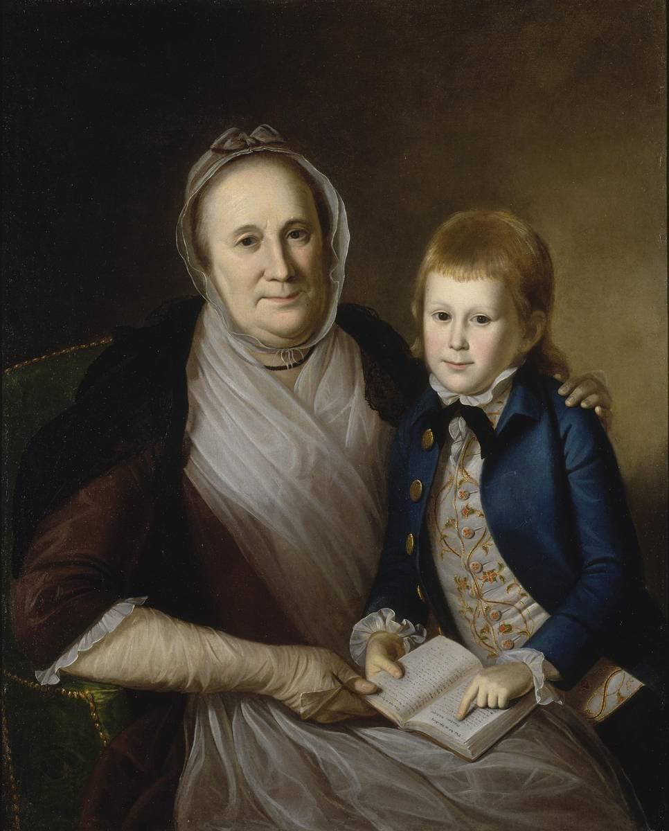 Mrs. James Smith and Grandson — Charles Willson Peale