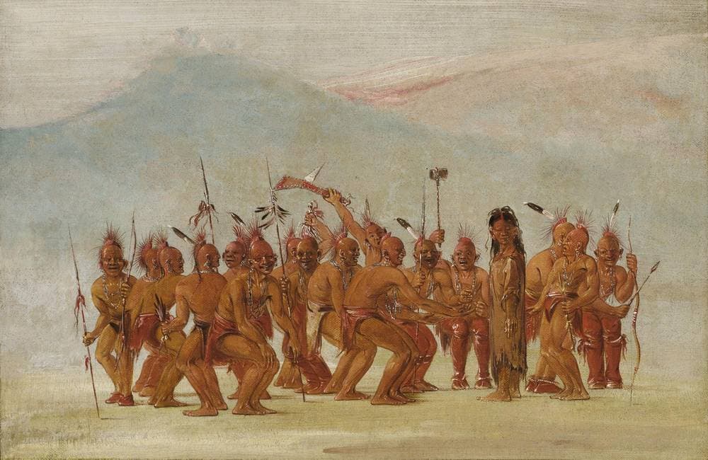 Dance to the Berdash — George Catlin