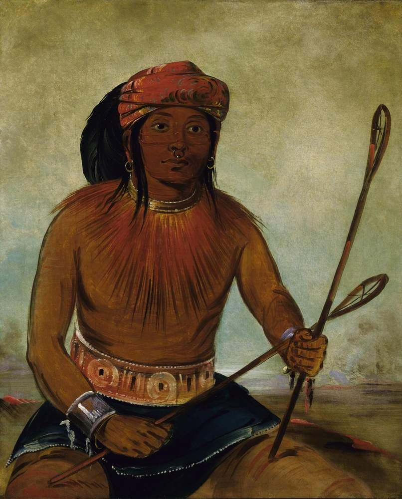 Tul-lock-chísh-ko, Drinks the Juice of the Stone — George Catlin