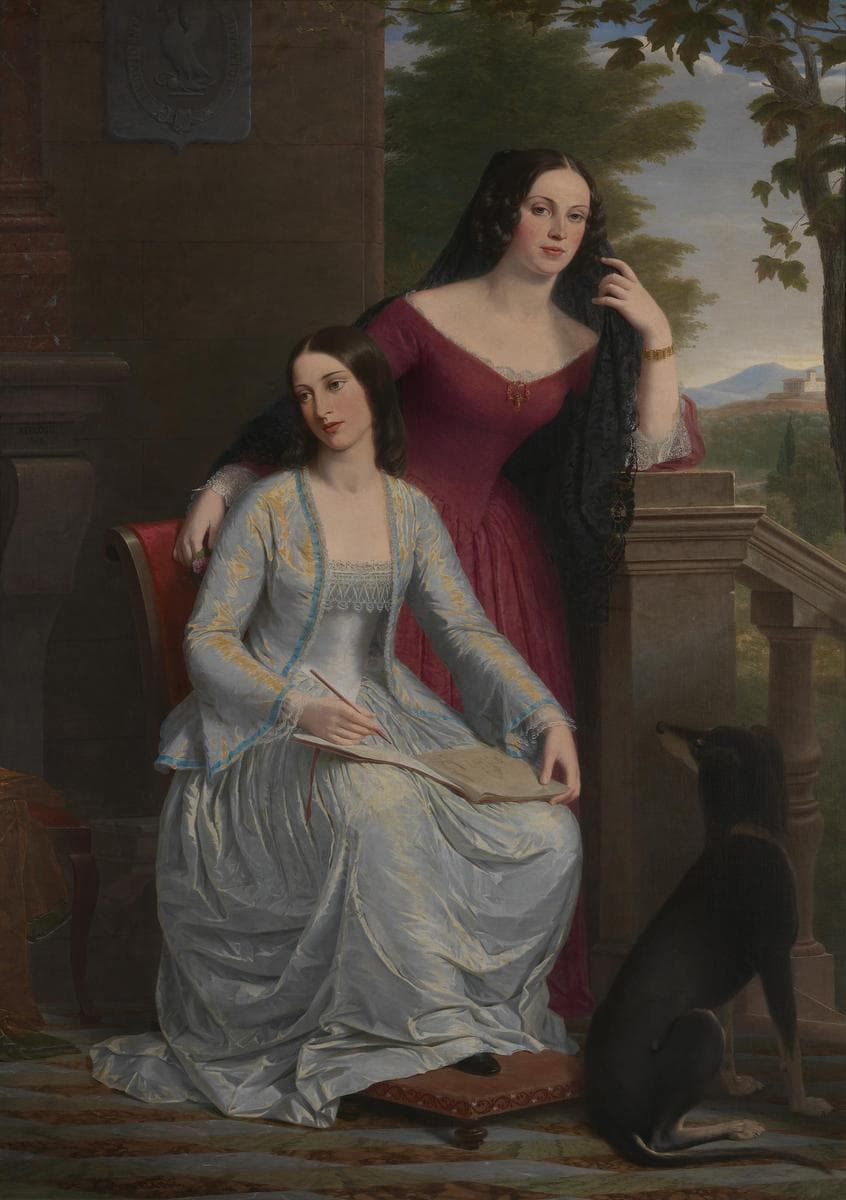 Two Women in an Italian Landscape — Miner Kilbourne Kellogg