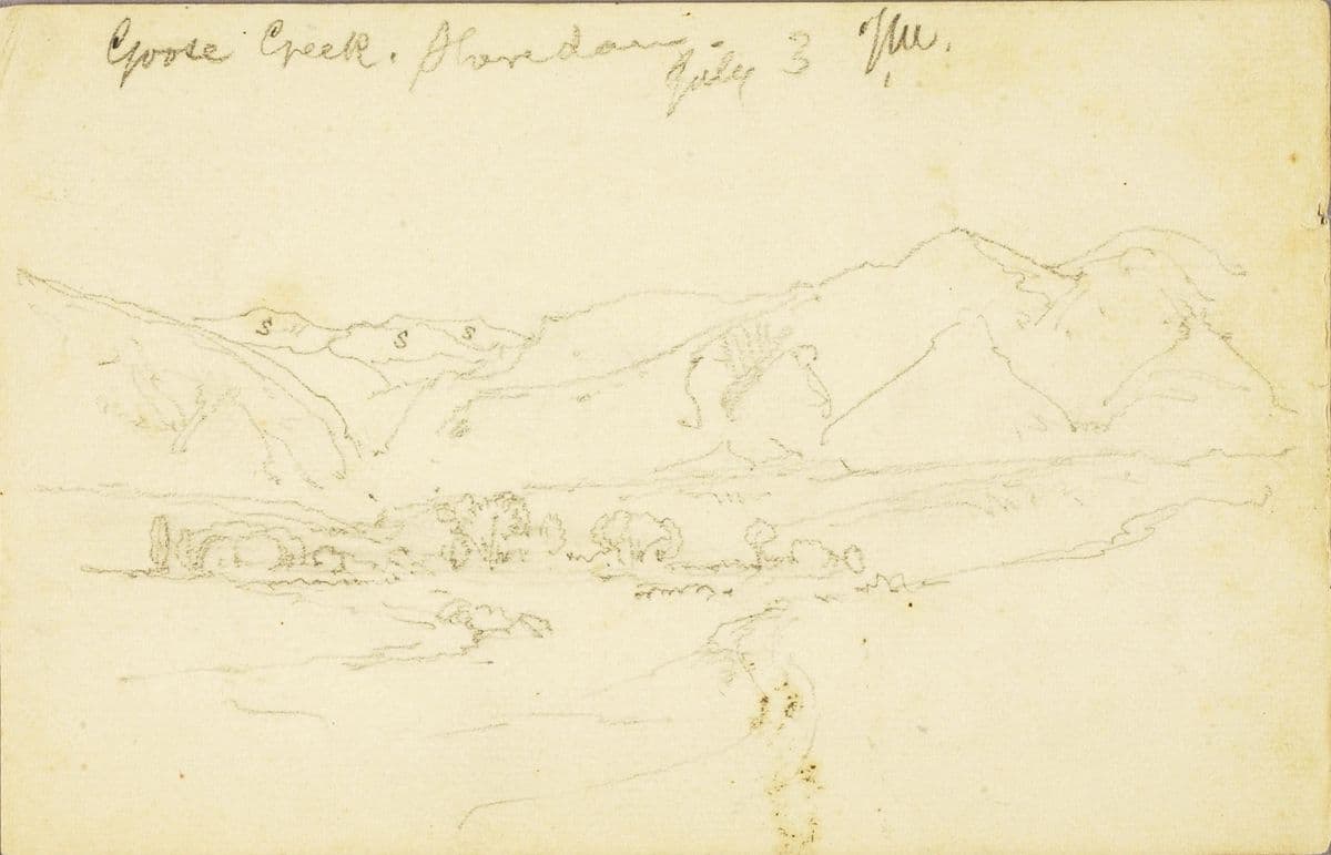 Goose Creek, Sheridan (Wyoming) — Thomas Moran