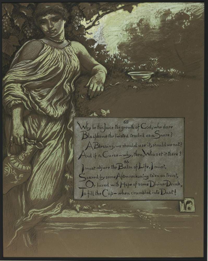 (Illustration for Rubáiyát of Omar Khayyám) The Vine — Elihu Vedder