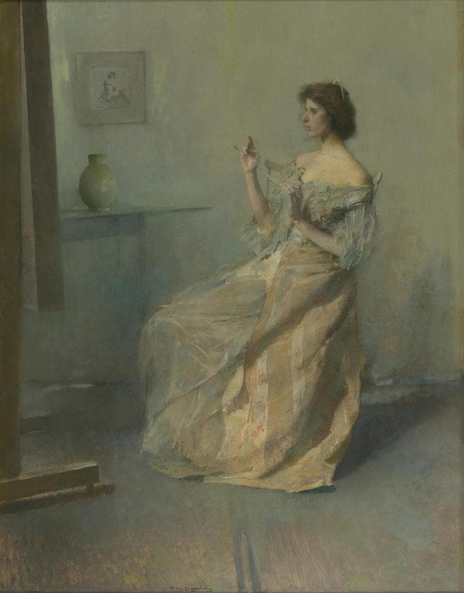 The Necklace — Thomas Wilmer Dewing