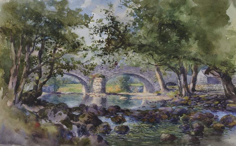 Old Bridge near Bettws-y-Coed, North Wales — George Elbert Burr