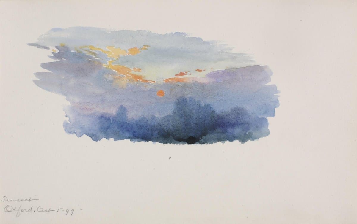 Sunset, Oxford — George Elbert Burr