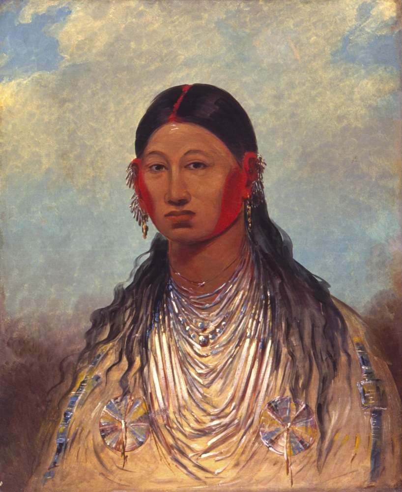Koon-za-ya-me, Female War Eagle — George Catlin