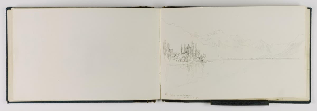 (Sketchbook) The Lake from Vevey — George Elbert Burr