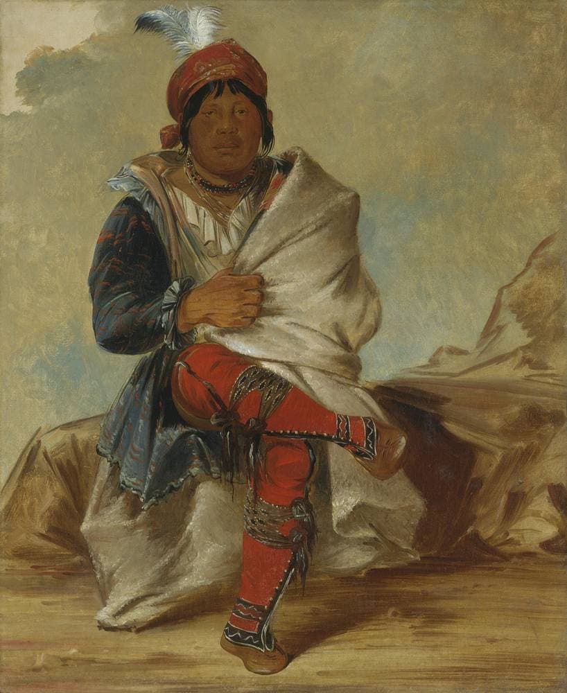 Mick-e-no-páh, Chief of the Tribe — George Catlin