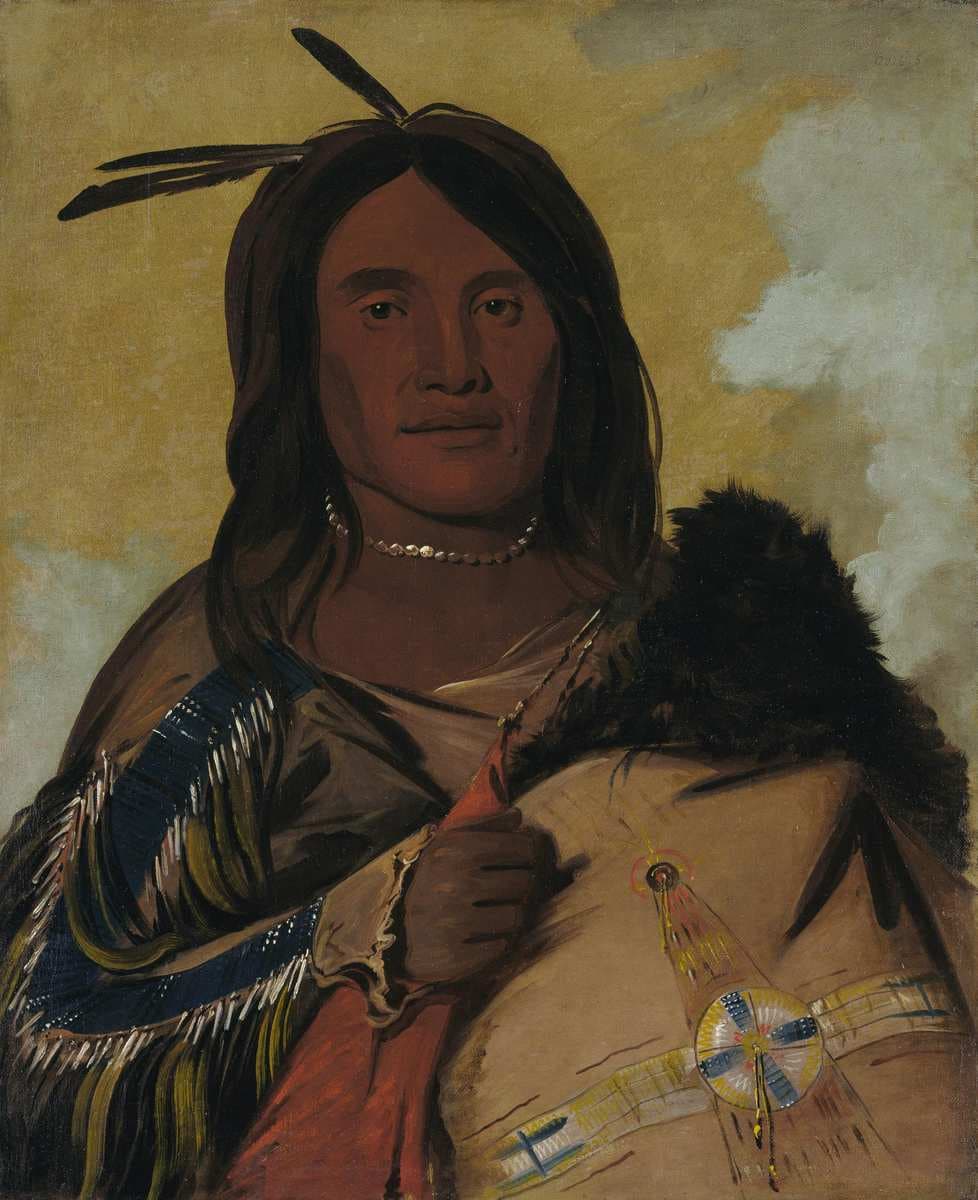 Ka-pés-ka-da, Shell Man, an Oglala Brave — George Catlin