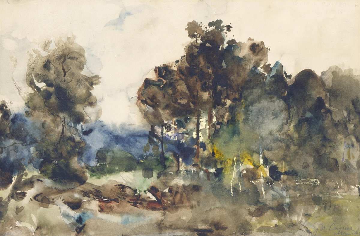 Landscape Sketch — J. Frank Currier