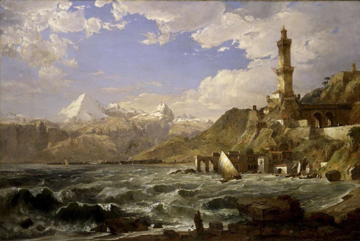 The Coast of Genoa — Jasper Francis Cropsey