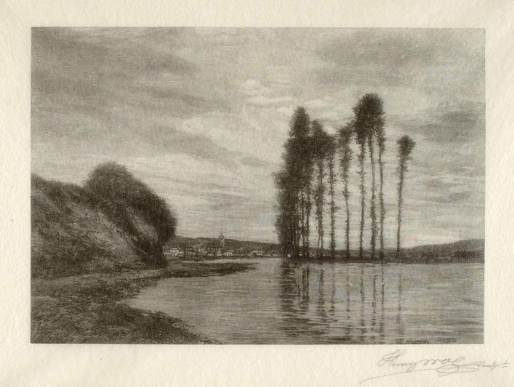 View on the Seine (Harp of the Winds) — Henry Wolf