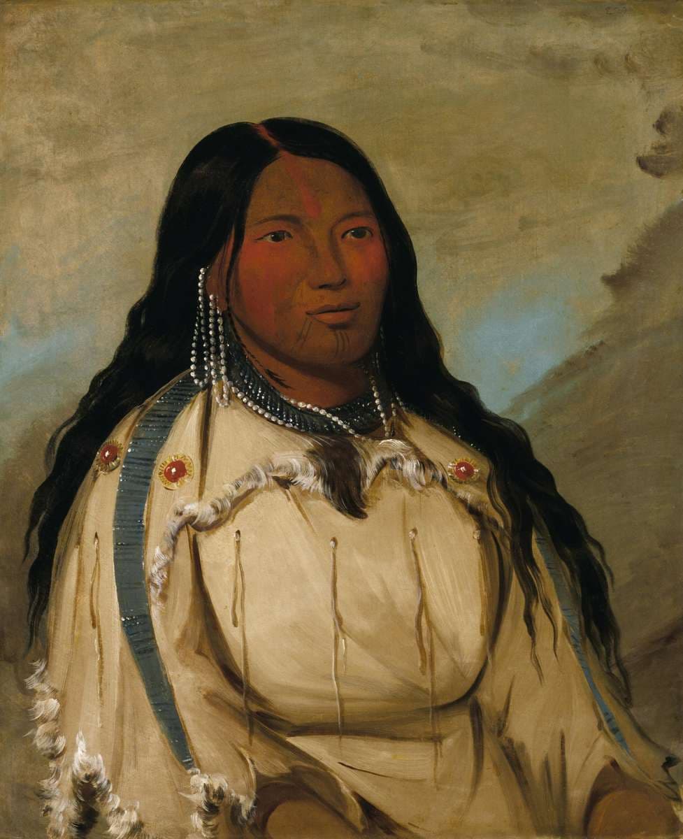 Tow-ée-ka-wet, a Cree Woman — George Catlin