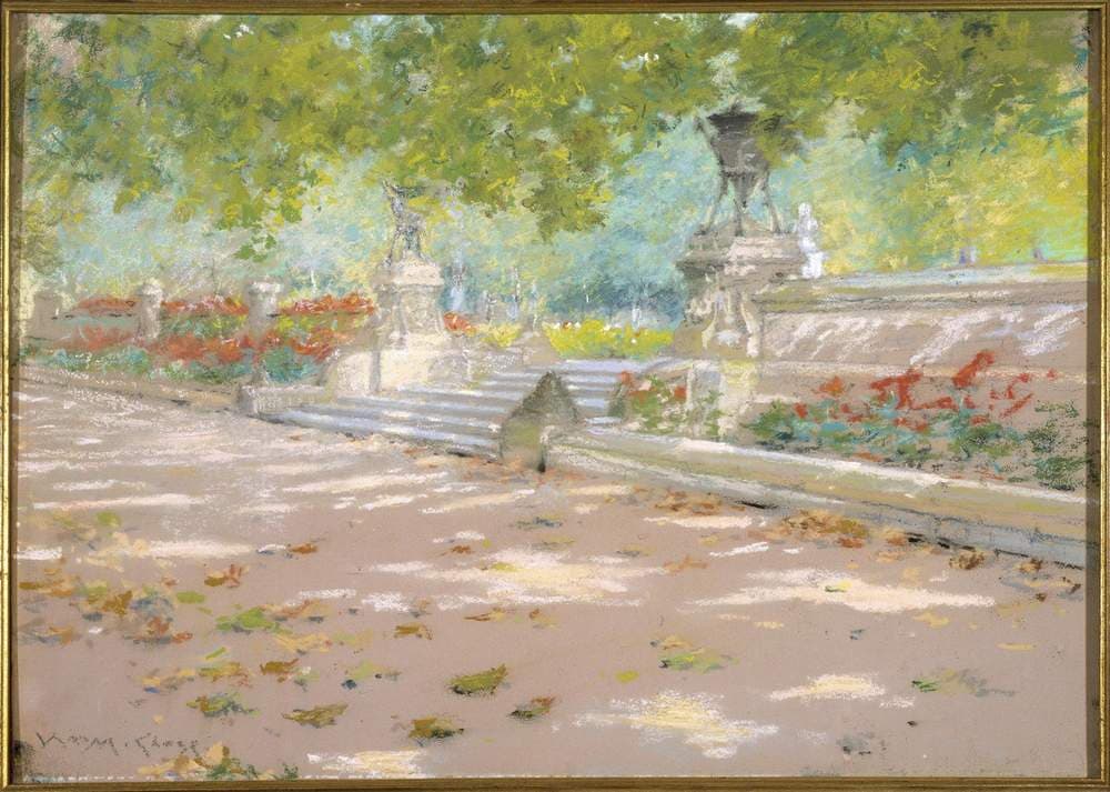 Terrace, Prospect Park — William Merritt Chase