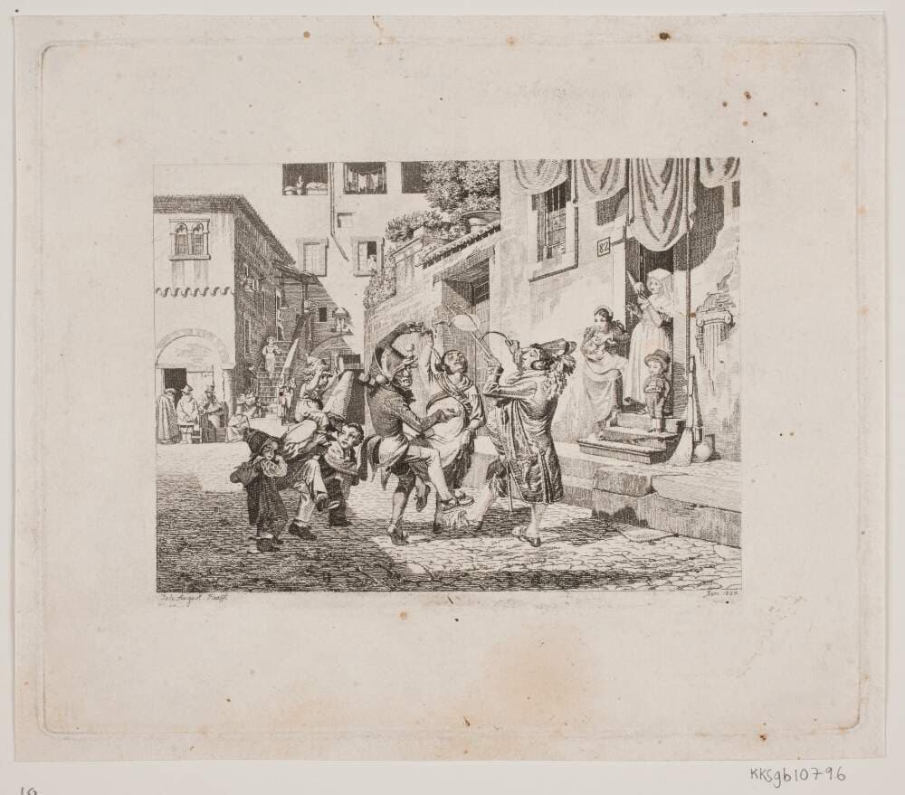 Karnevalsscene — August Krafft