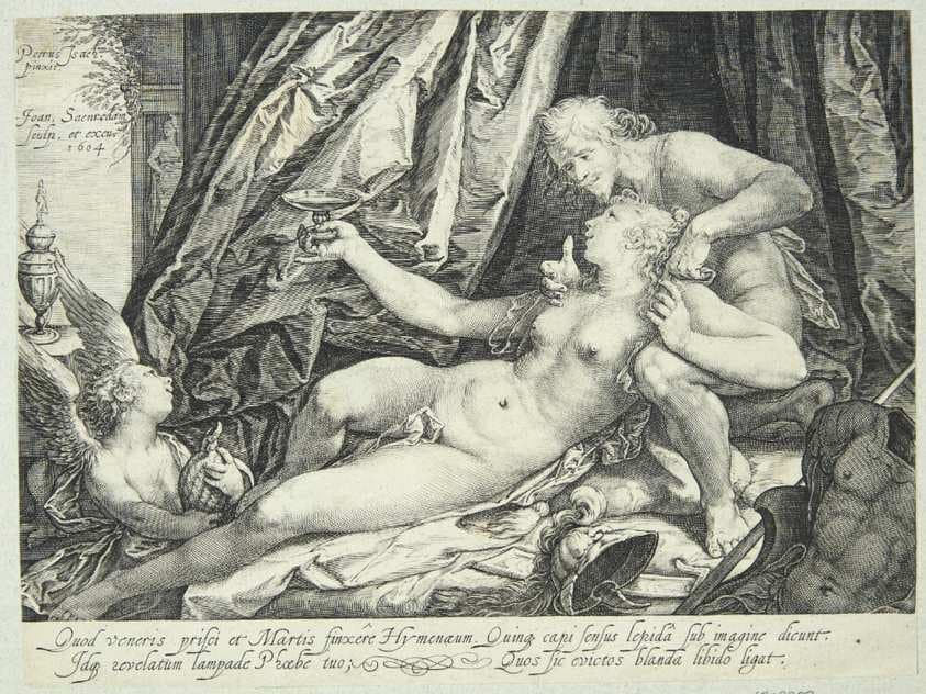 Mars, Venus og Amor — Jan Saenredam